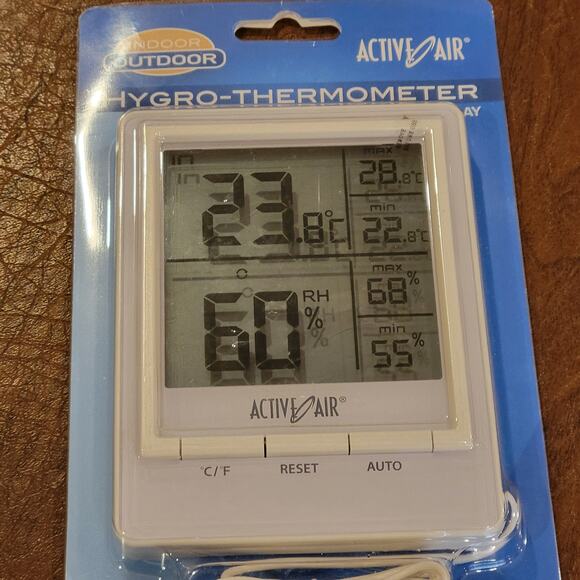 Active Air Hygro-Thermometer With MAX/MIN Display. New - Picture 5 of 9